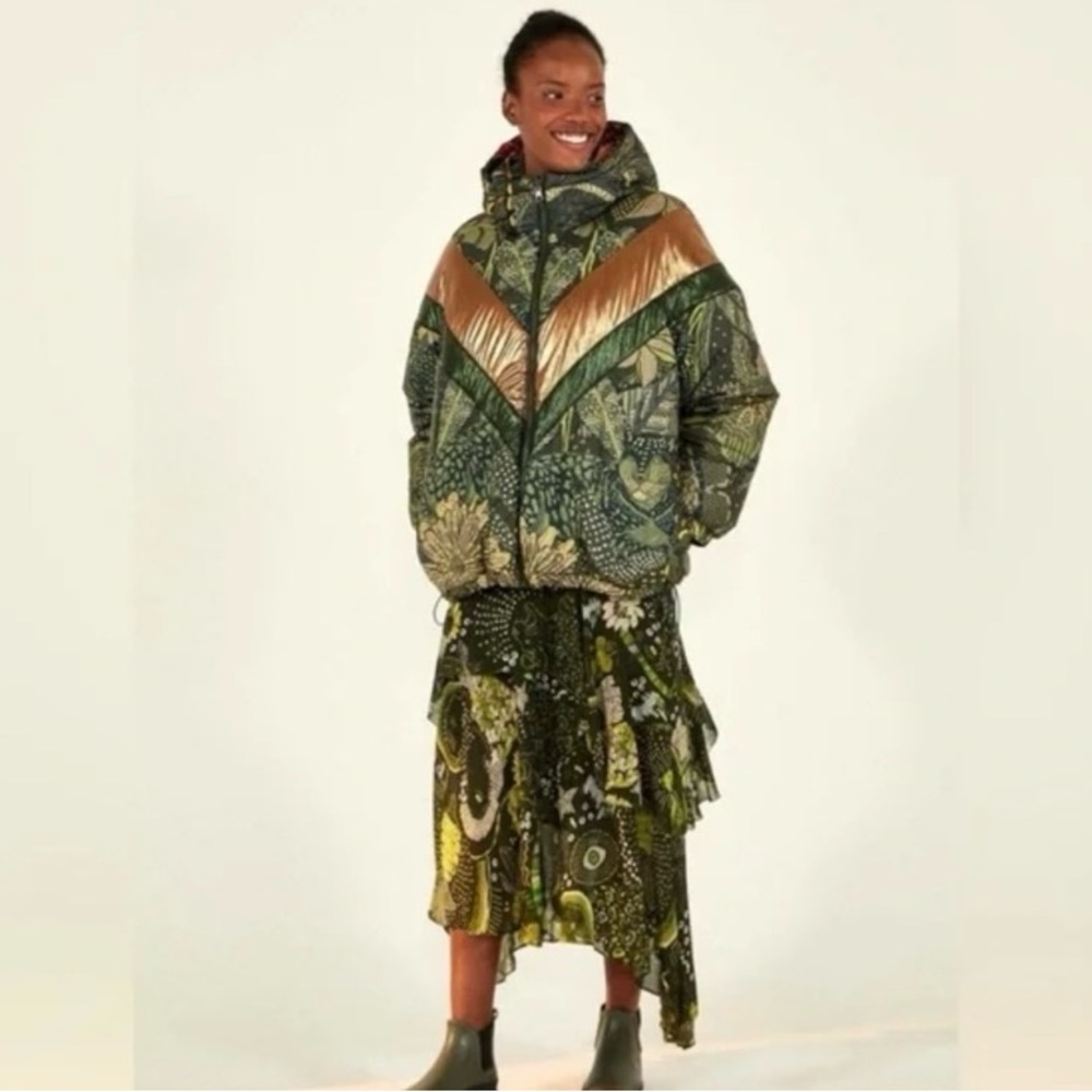 FARM Rio reversible jacket Cool Leopard green - Picture 8 of 16